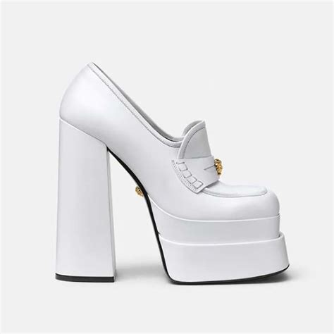 versace trainers womens white|Versace chunky heel.